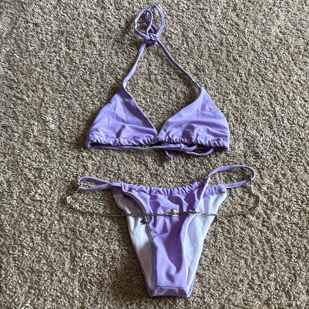 SHEIN Lavender Bikini Set